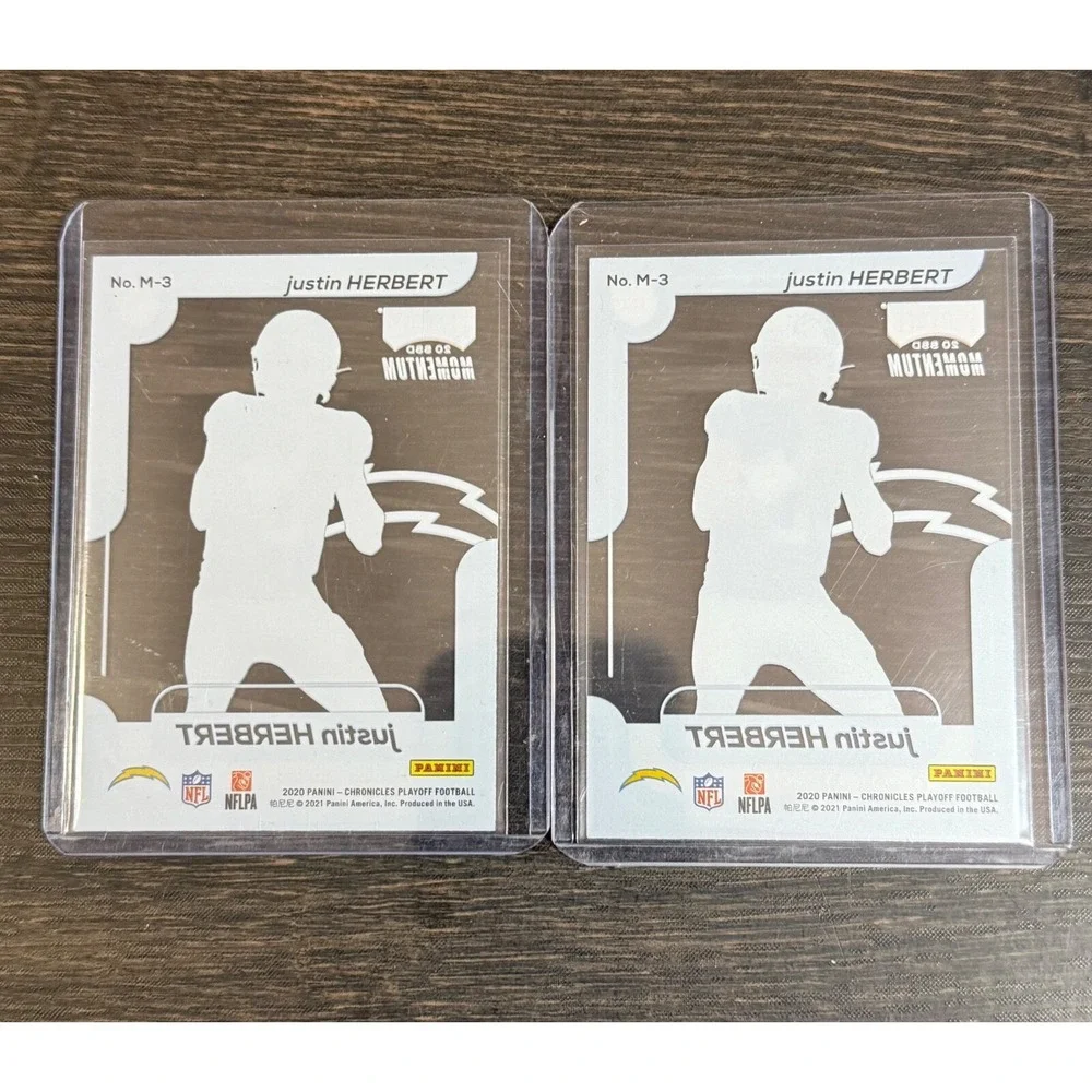 2020 Panini Chronicles Justin Herbert Playoff Momentum Rookies Lot‎ of 2